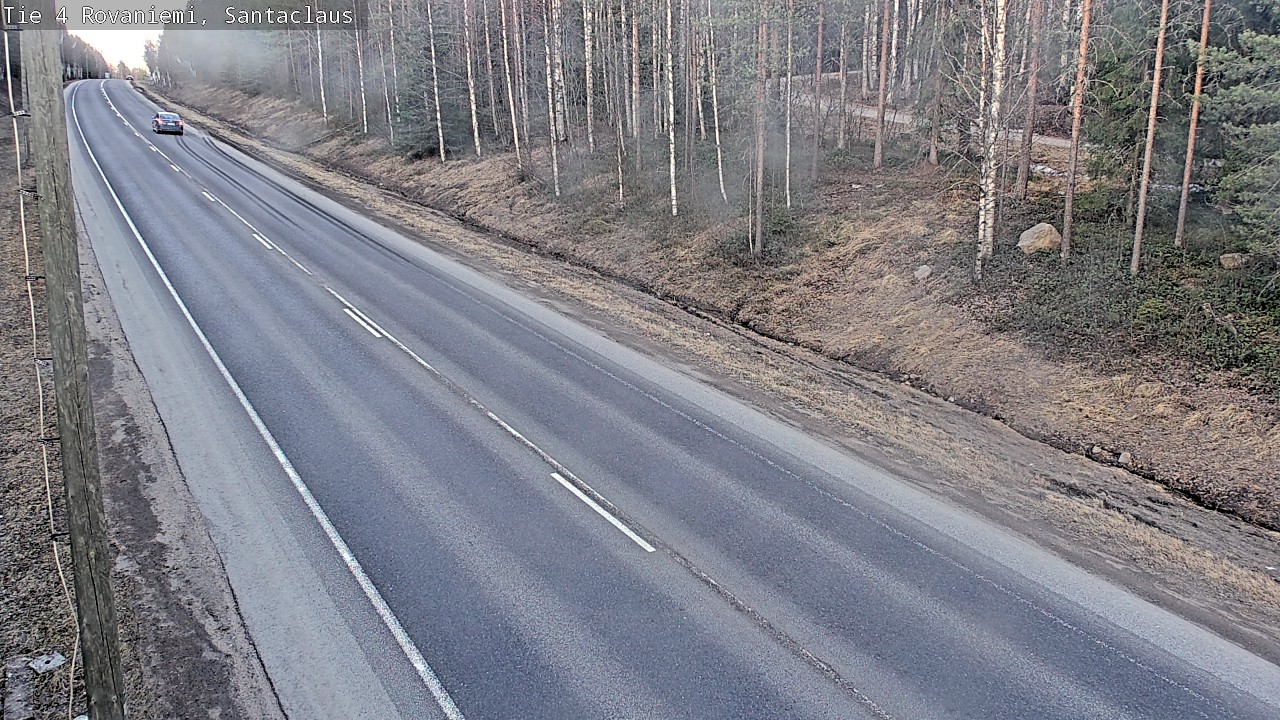 Weather Camera Image Väg 4 Rovaniemi, Santa Claus, Rovaniemi, Lappi