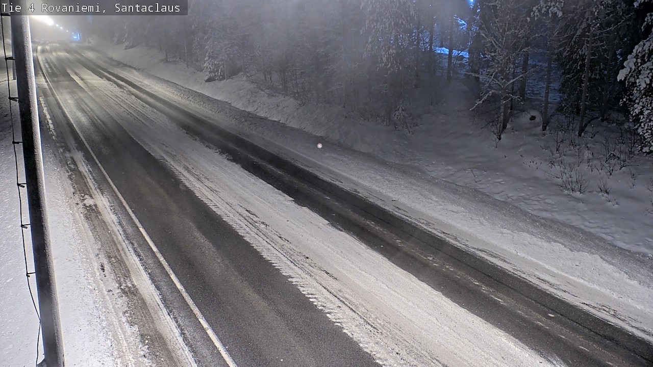 Weather Camera Image Väg 4 Rovaniemi, Santa Claus, Rovaniemi, Lappi