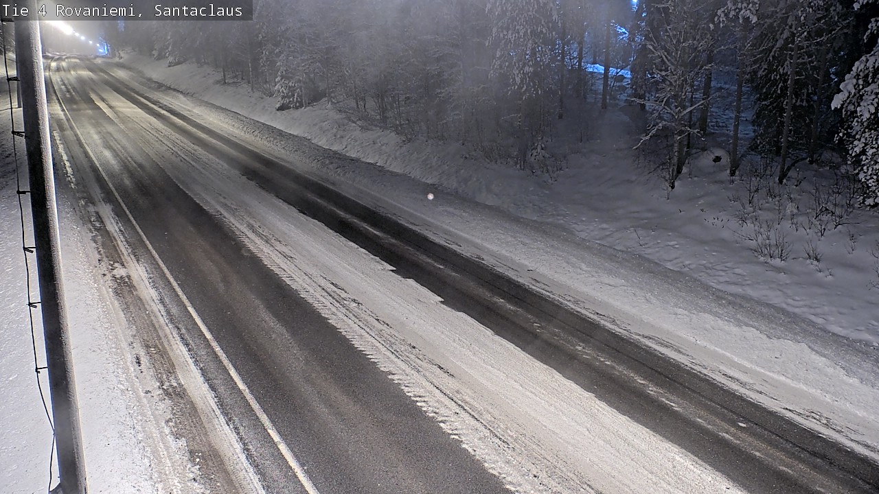 Weather Camera Image Väg 4 Rovaniemi, Santa Claus, Rovaniemi, Lappi