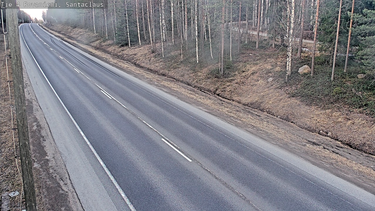 Weather Camera Image Road 4, Rovaniemi, Santa Claus, Rovaniemi, Lappi
