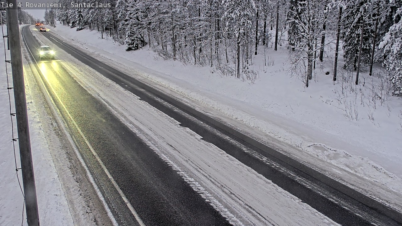 Weather Camera Image Väg 4 Rovaniemi, Santa Claus, Rovaniemi, Lappi