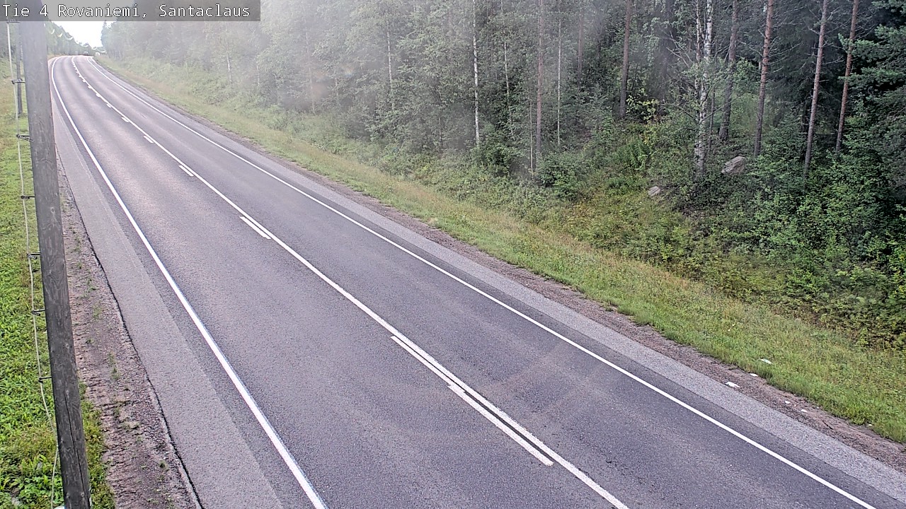 Weather Camera Image Väg 4 Rovaniemi, Santa Claus, Rovaniemi, Lappi