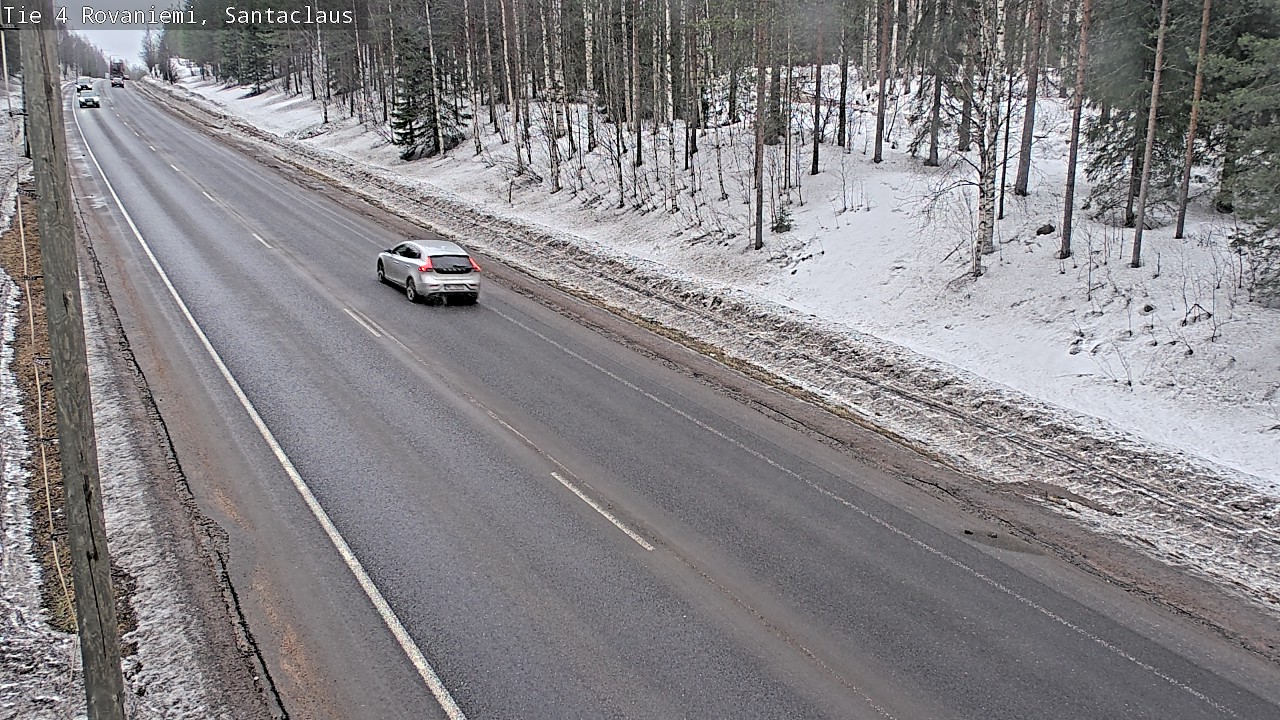 Weather Camera Image Väg 4 Rovaniemi, Santa Claus, Rovaniemi, Lappi