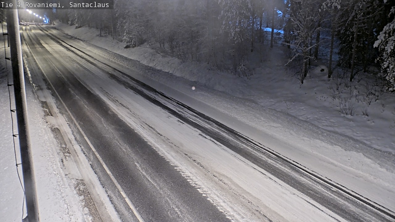 Weather Camera Image Väg 4 Rovaniemi, Santa Claus, Rovaniemi, Lappi
