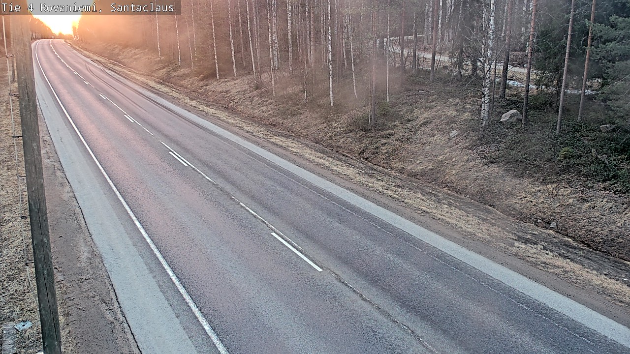 Weather Camera Image Väg 4 Rovaniemi, Santa Claus, Rovaniemi, Lappi