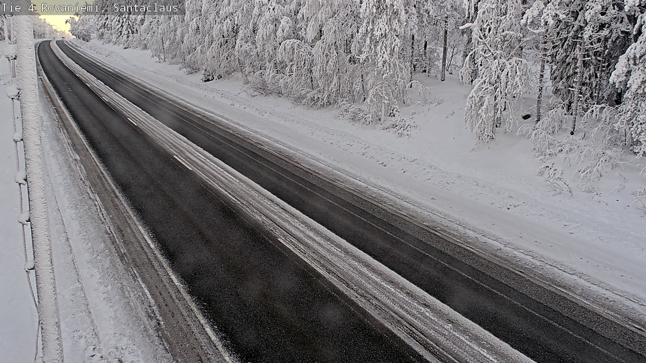 Weather Camera Image Road 4, Rovaniemi, Santa Claus, Rovaniemi, Lappi