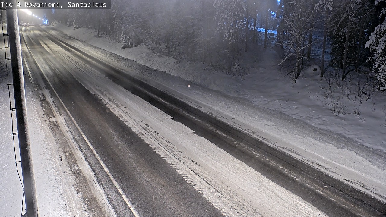 Weather Camera Image Väg 4 Rovaniemi, Santa Claus, Rovaniemi, Lappi
