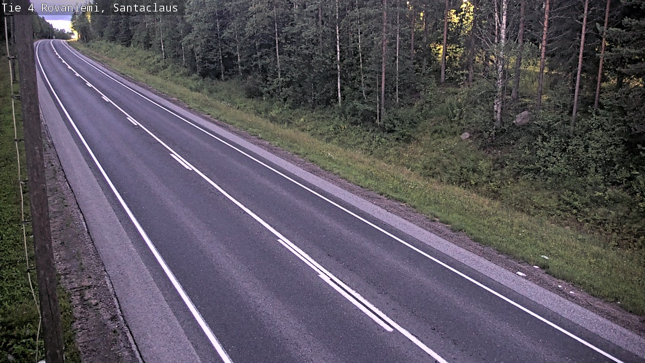 Weather Camera Image Väg 4 Rovaniemi, Santa Claus, Rovaniemi, Lappi