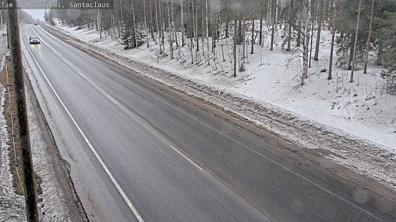 Weather Camera Image Väg 4 Rovaniemi, Santa Claus, Rovaniemi, Lappi