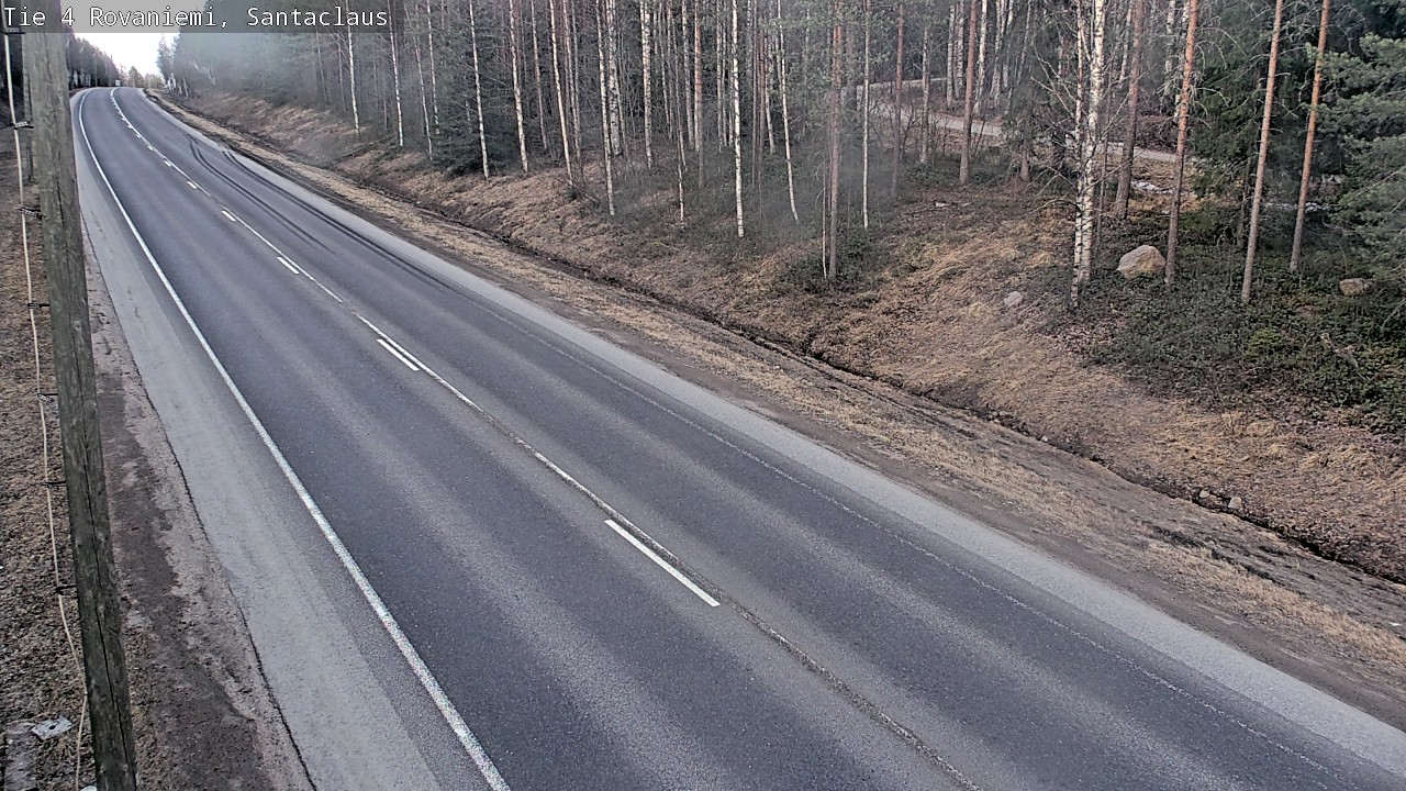Weather Camera Image Road 4, Rovaniemi, Santa Claus, Rovaniemi, Lappi