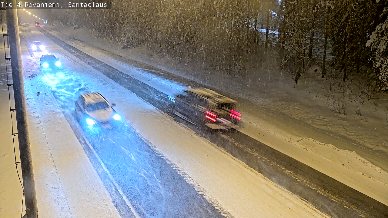 Weather Camera Image Väg 4 Rovaniemi, Santa Claus, Rovaniemi, Lappi