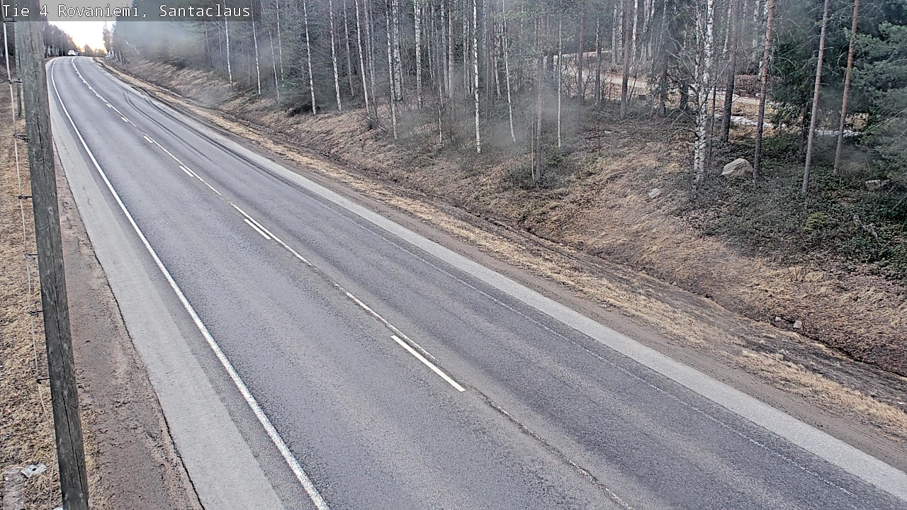 Weather Camera Image Väg 4 Rovaniemi, Santa Claus, Rovaniemi, Lappi