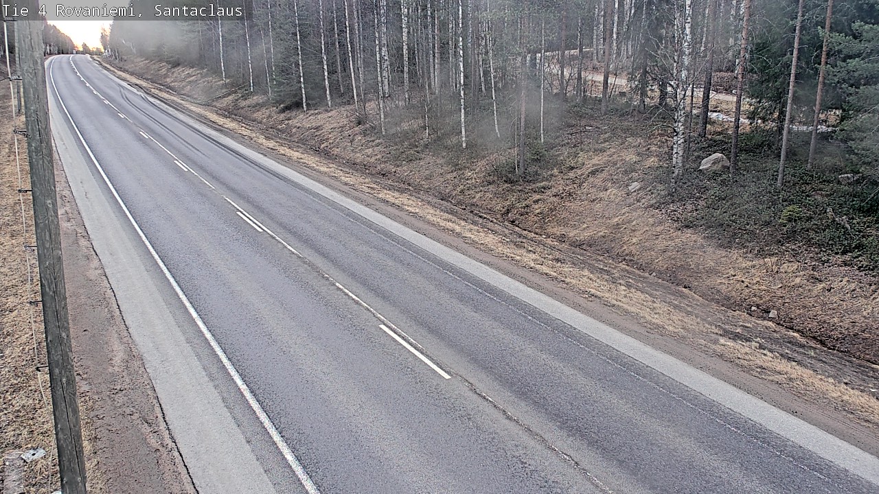 Weather Camera Image Väg 4 Rovaniemi, Santa Claus, Rovaniemi, Lappi