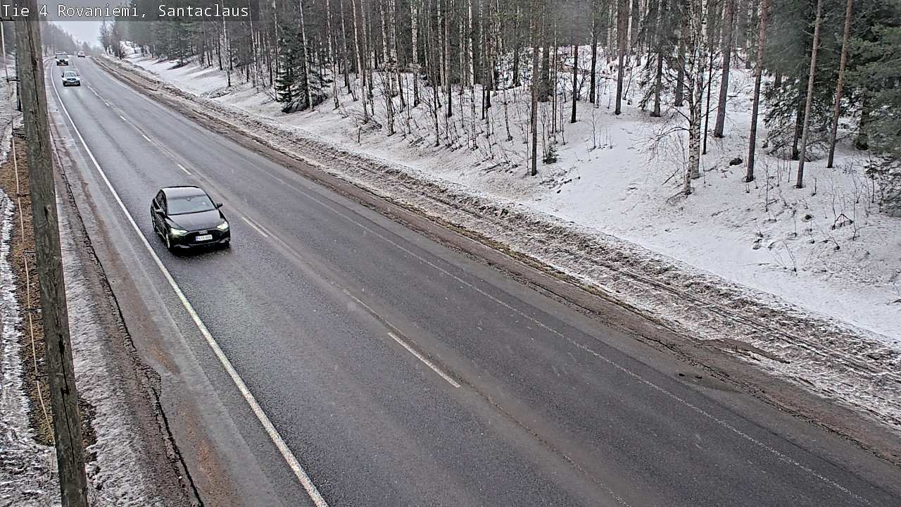 Weather Camera Image Väg 4 Rovaniemi, Santa Claus, Rovaniemi, Lappi