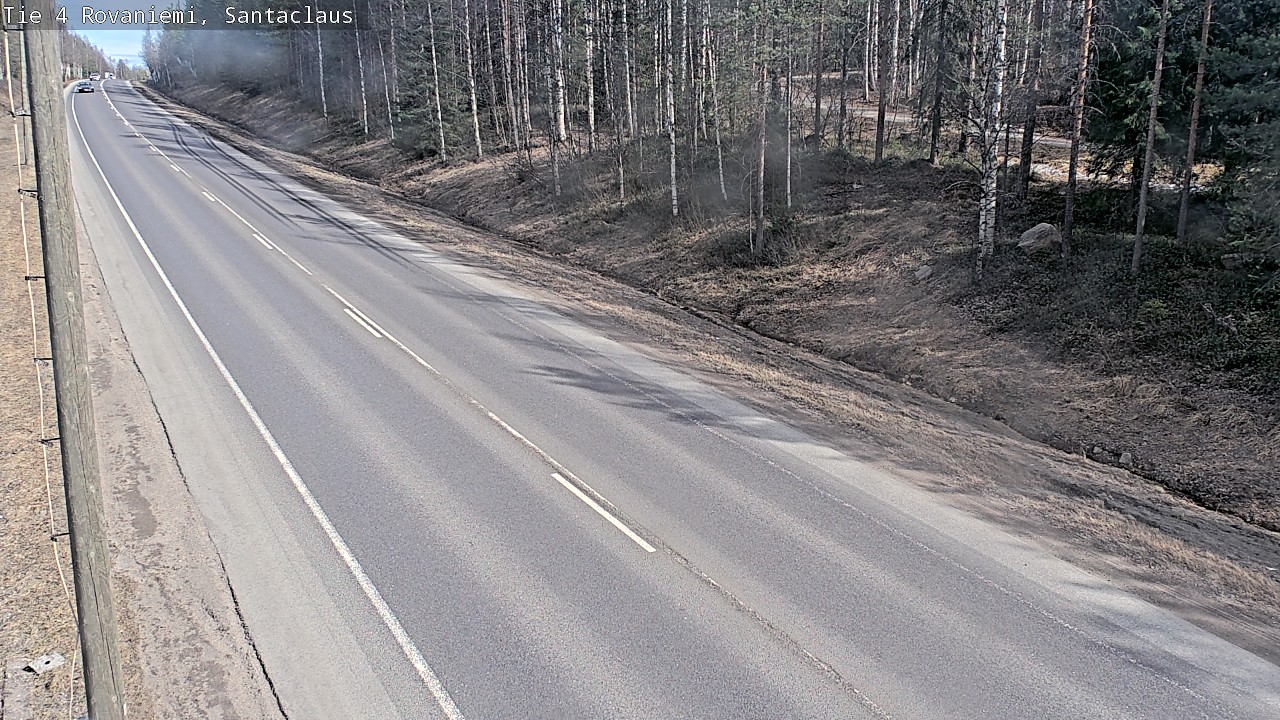 Weather Camera Image Väg 4 Rovaniemi, Santa Claus, Rovaniemi, Lappi