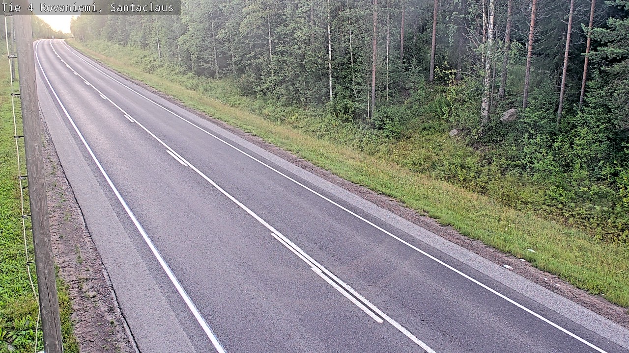 Weather Camera Image Väg 4 Rovaniemi, Santa Claus, Rovaniemi, Lappi