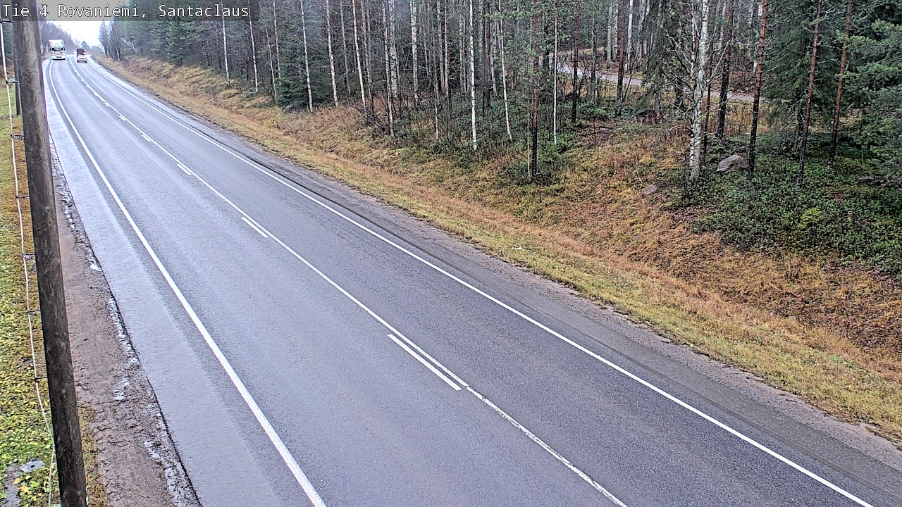 Weather Camera Image Väg 4 Rovaniemi, Santa Claus, Rovaniemi, Lappi