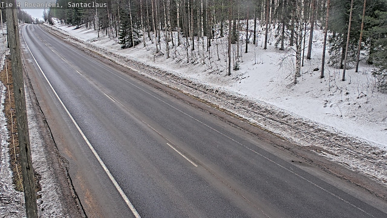 Weather Camera Image Road 4, Rovaniemi, Santa Claus, Rovaniemi, Lappi