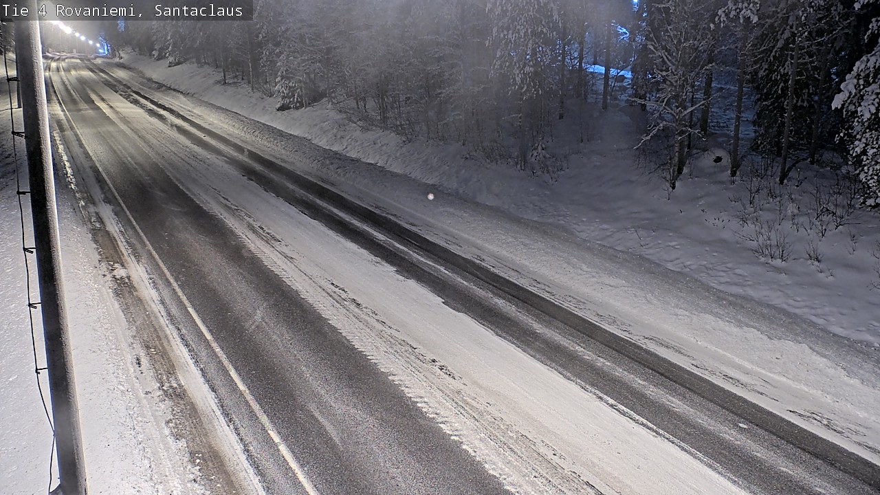 Weather Camera Image Väg 4 Rovaniemi, Santa Claus, Rovaniemi, Lappi