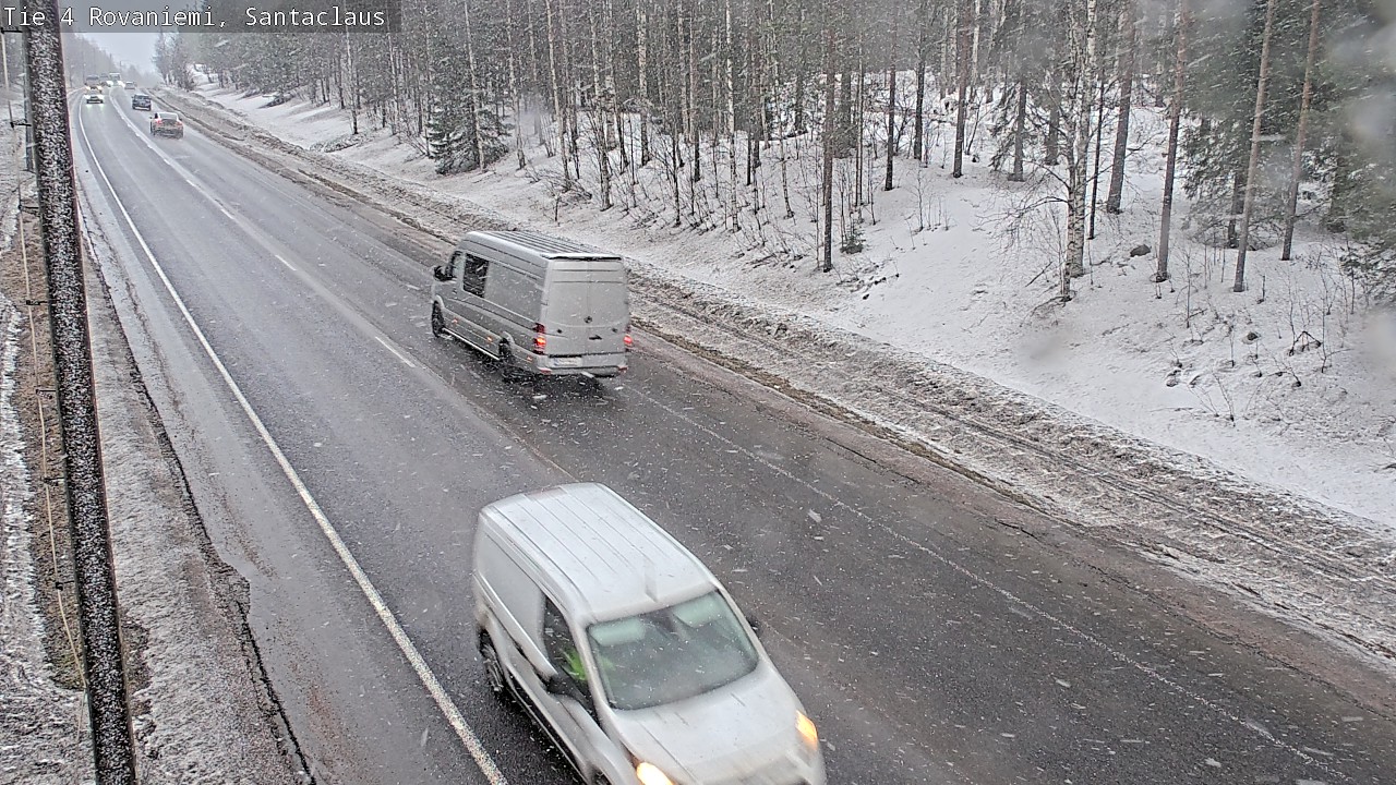 Weather Camera Image Road 4, Rovaniemi, Santa Claus, Rovaniemi, Lappi