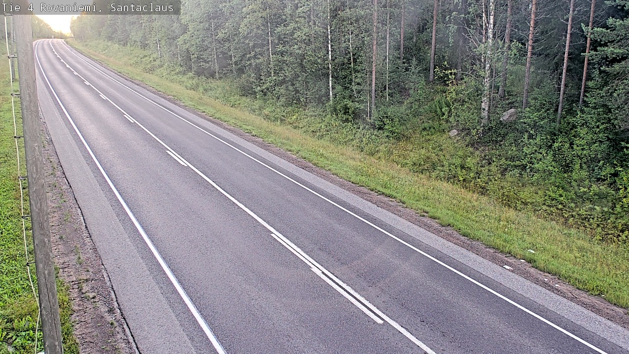Weather Camera Image Väg 4 Rovaniemi, Santa Claus, Rovaniemi, Lappi