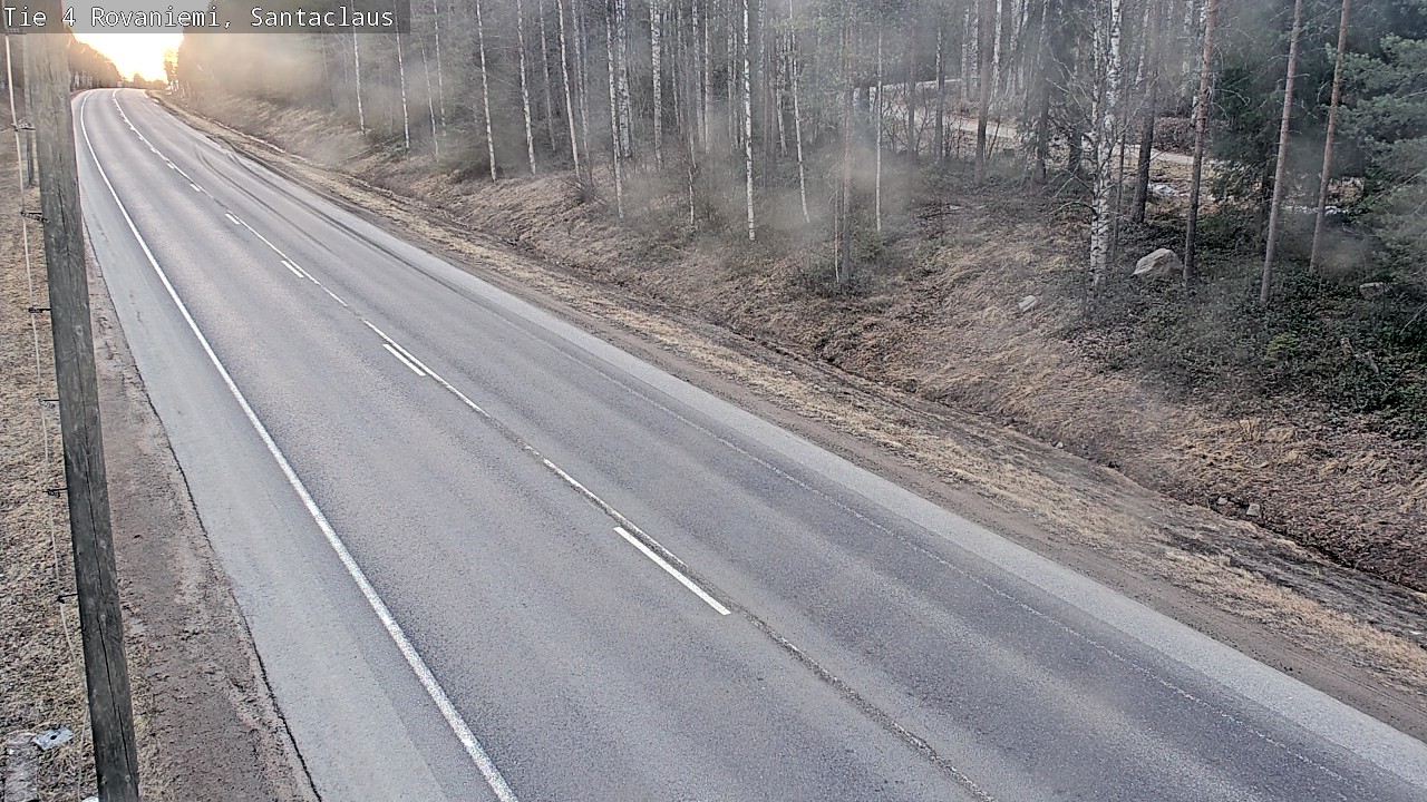 Weather Camera Image Road 4, Rovaniemi, Santa Claus, Rovaniemi, Lappi