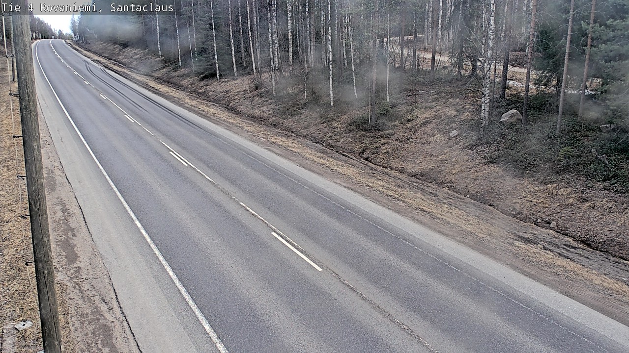 Weather Camera Image Väg 4 Rovaniemi, Santa Claus, Rovaniemi, Lappi