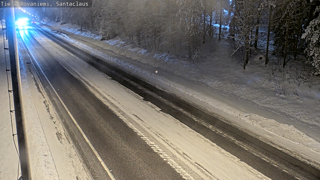 Weather Camera Image Väg 4 Rovaniemi, Santa Claus, Rovaniemi, Lappi
