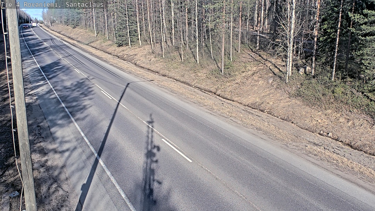 Weather Camera Image Väg 4 Rovaniemi, Santa Claus, Rovaniemi, Lappi