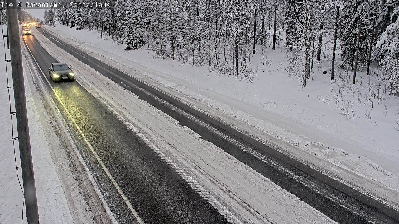 Weather Camera Image Väg 4 Rovaniemi, Santa Claus, Rovaniemi, Lappi