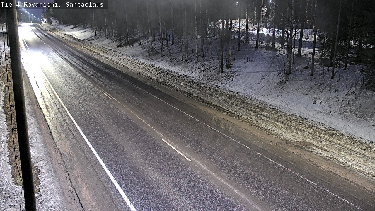 Weather Camera Image Road 4, Rovaniemi, Santa Claus, Rovaniemi, Lappi