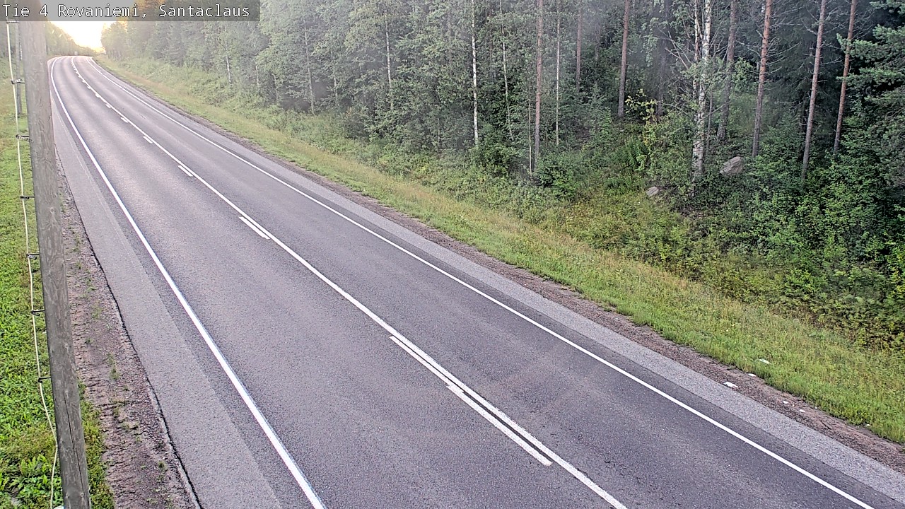 Weather Camera Image Väg 4 Rovaniemi, Santa Claus, Rovaniemi, Lappi
