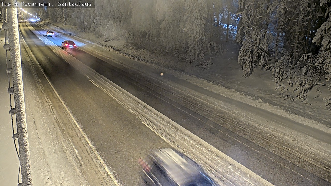 Weather Camera Image Väg 4 Rovaniemi, Santa Claus, Rovaniemi, Lappi