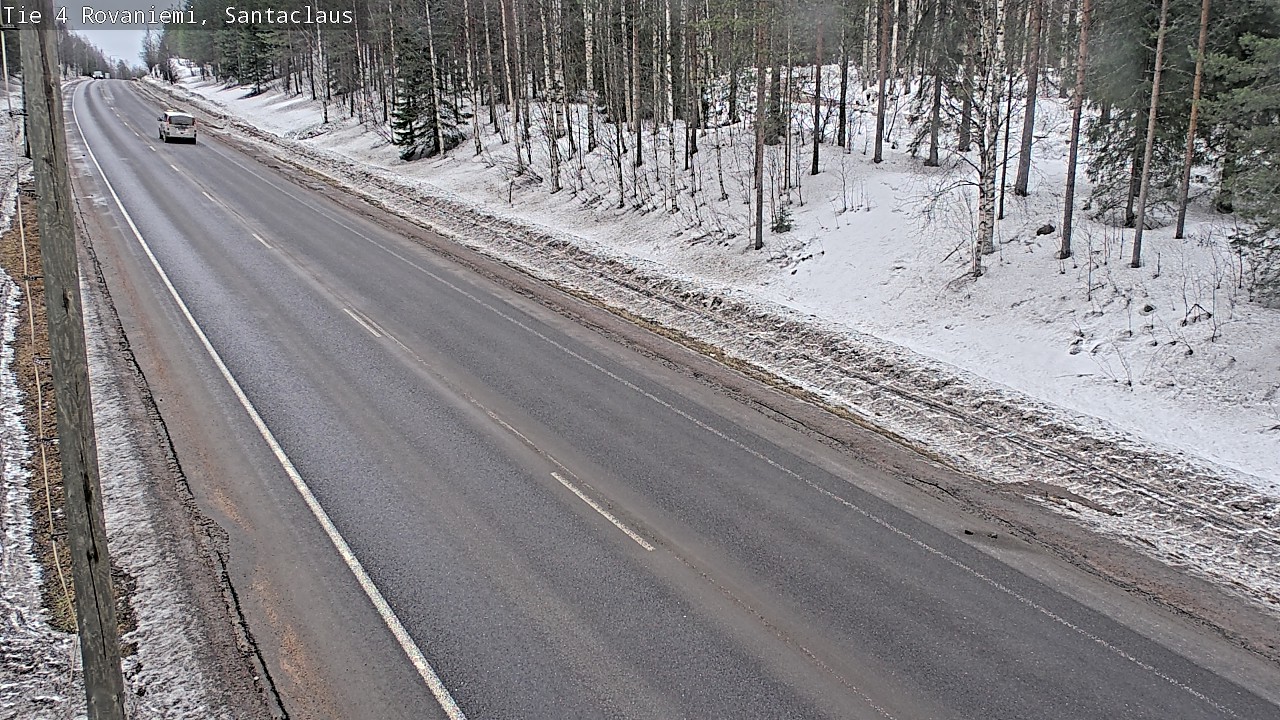 Weather Camera Image Väg 4 Rovaniemi, Santa Claus, Rovaniemi, Lappi