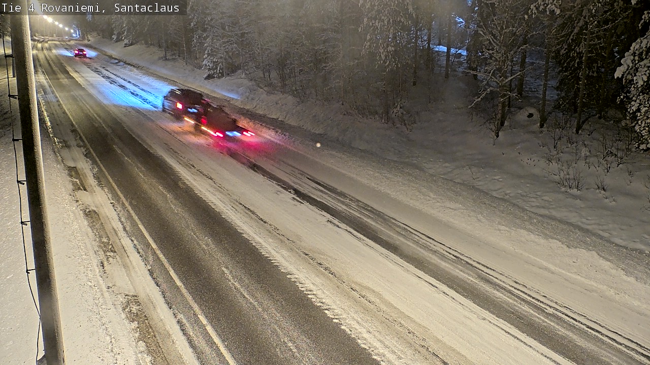 Weather Camera Image Väg 4 Rovaniemi, Santa Claus, Rovaniemi, Lappi