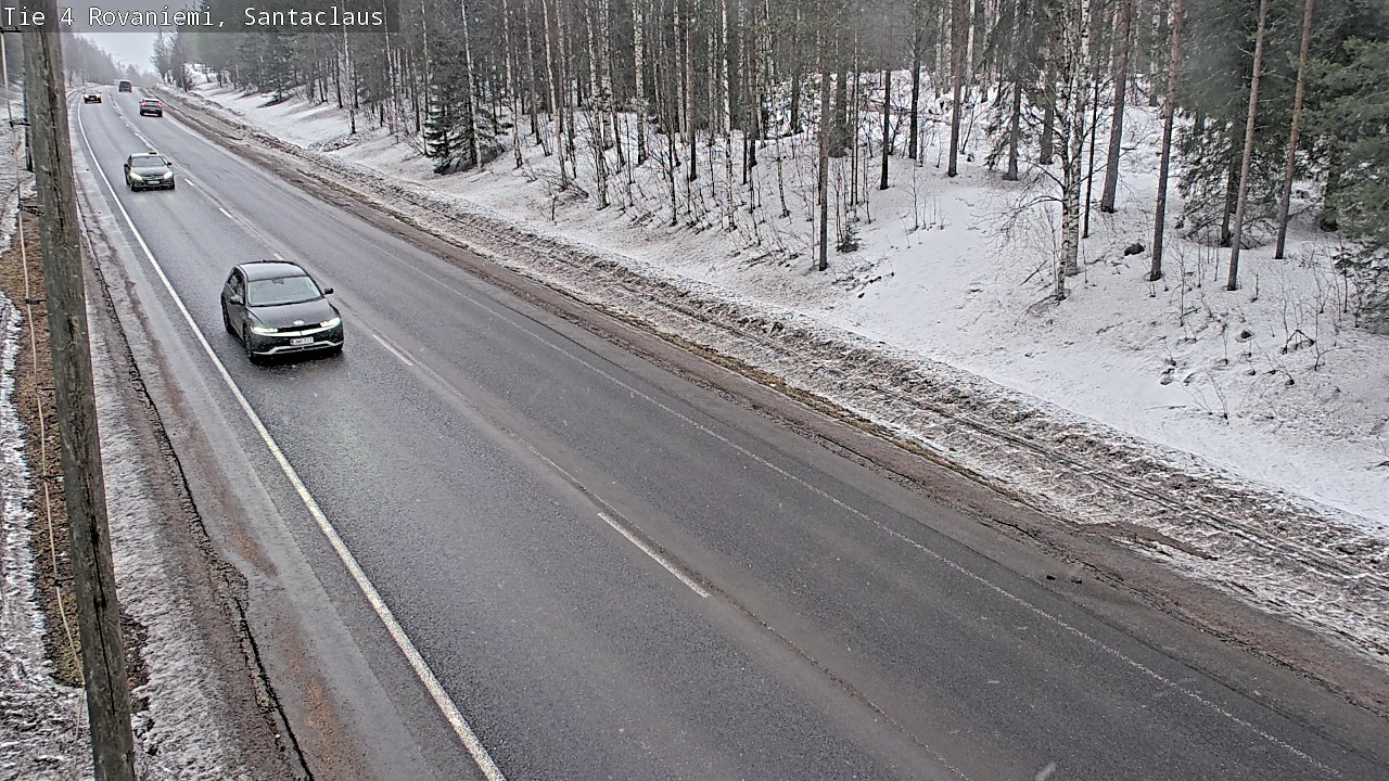 Weather Camera Image Väg 4 Rovaniemi, Santa Claus, Rovaniemi, Lappi
