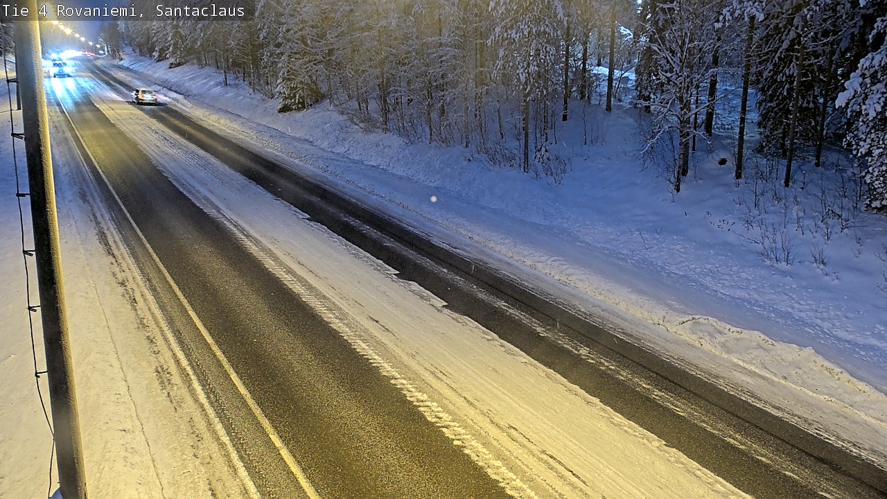 Weather Camera Image Väg 4 Rovaniemi, Santa Claus, Rovaniemi, Lappi