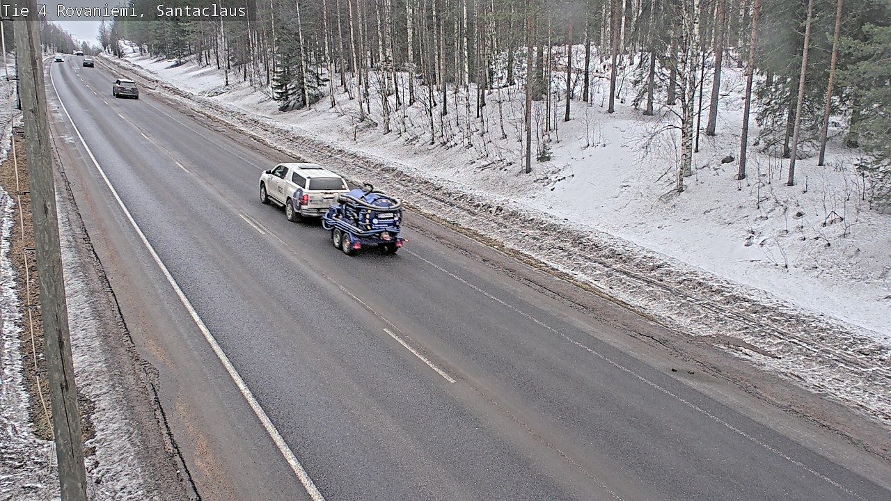 Weather Camera Image Väg 4 Rovaniemi, Santa Claus, Rovaniemi, Lappi