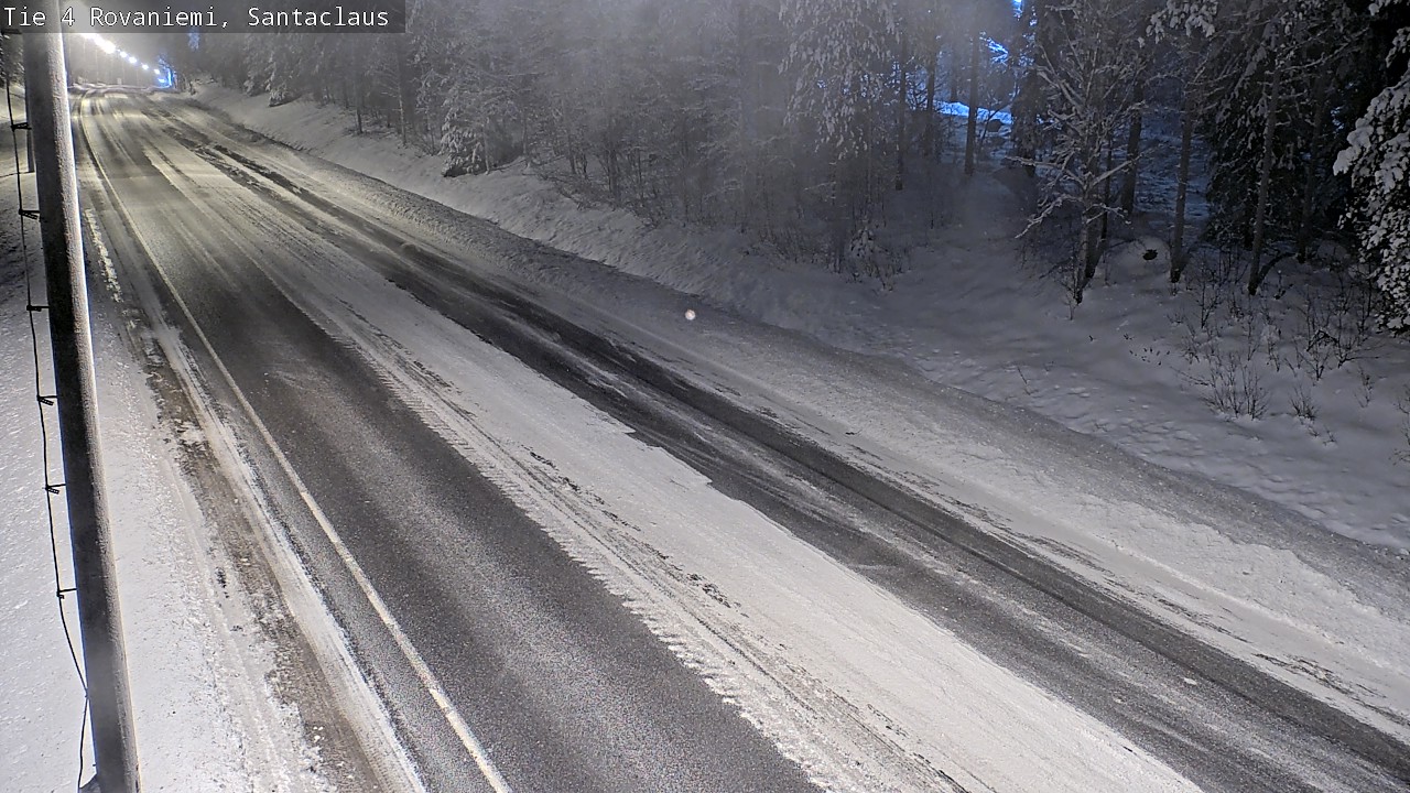 Weather Camera Image Väg 4 Rovaniemi, Santa Claus, Rovaniemi, Lappi