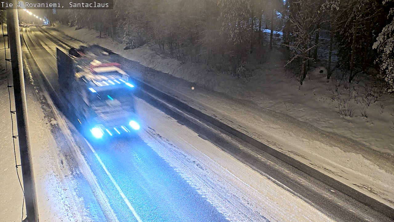 Weather Camera Image Väg 4 Rovaniemi, Santa Claus, Rovaniemi, Lappi