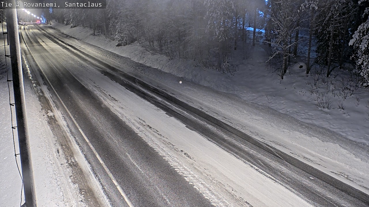 Weather Camera Image Väg 4 Rovaniemi, Santa Claus, Rovaniemi, Lappi