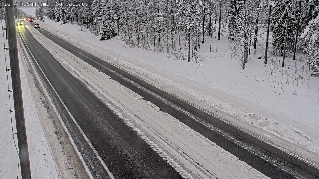 Weather Camera Image Väg 4 Rovaniemi, Santa Claus, Rovaniemi, Lappi