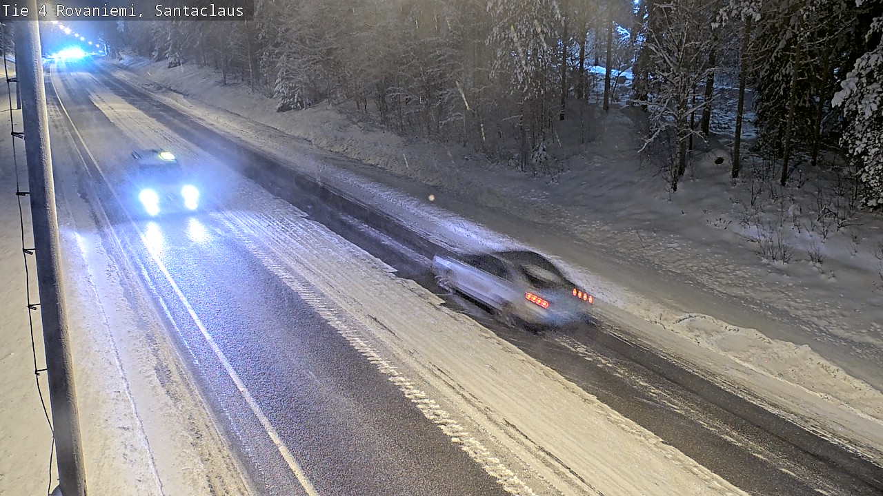 Weather Camera Image Väg 4 Rovaniemi, Santa Claus, Rovaniemi, Lappi