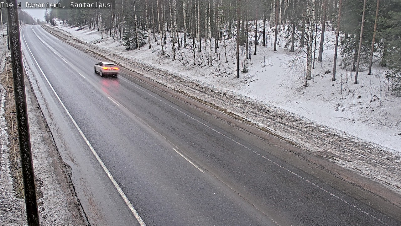 Weather Camera Image Road 4, Rovaniemi, Santa Claus, Rovaniemi, Lappi