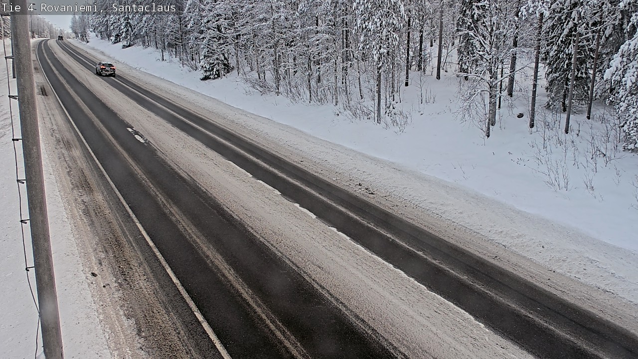 Weather Camera Image Väg 4 Rovaniemi, Santa Claus, Rovaniemi, Lappi