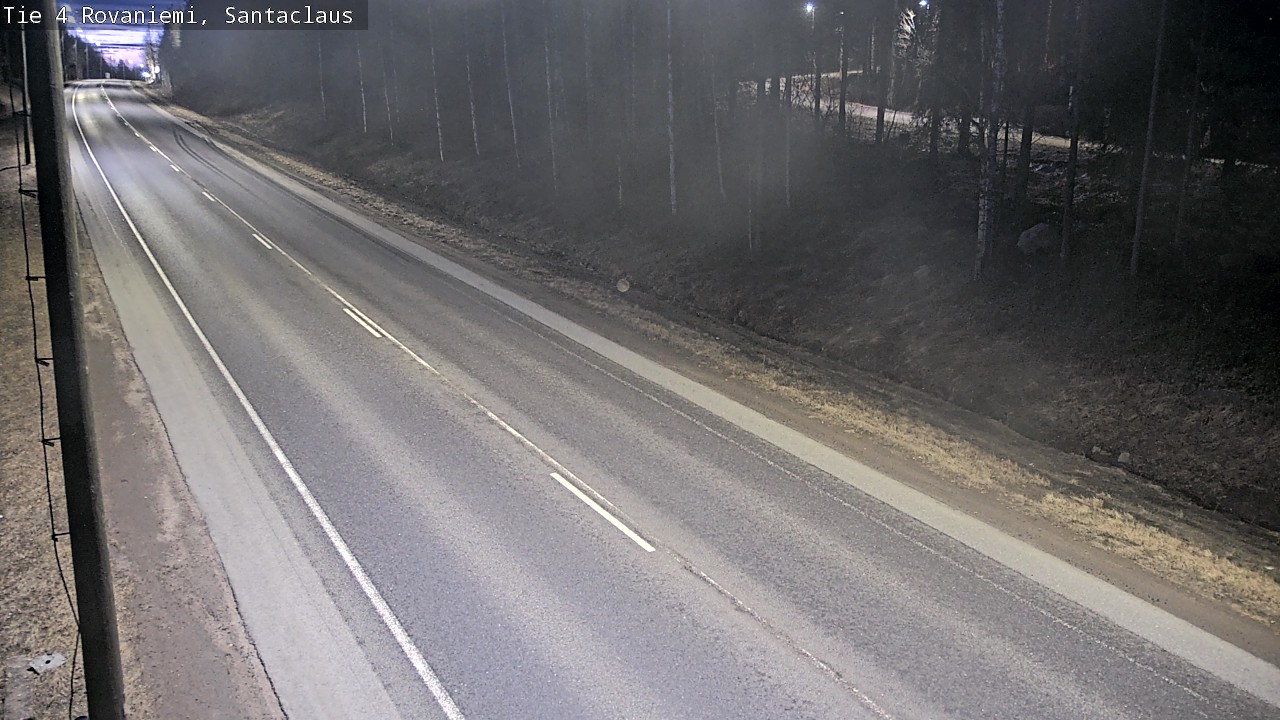Weather Camera Image Väg 4 Rovaniemi, Santa Claus, Rovaniemi, Lappi