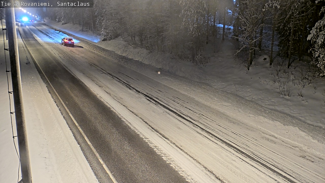 Weather Camera Image Väg 4 Rovaniemi, Santa Claus, Rovaniemi, Lappi