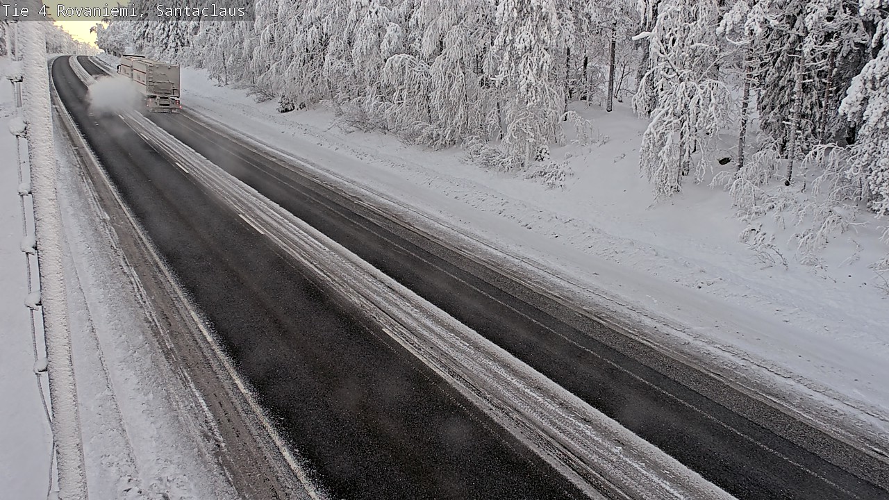 Weather Camera Image Road 4, Rovaniemi, Santa Claus, Rovaniemi, Lappi