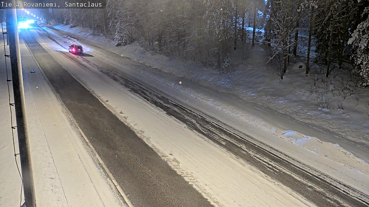 Weather Camera Image Väg 4 Rovaniemi, Santa Claus, Rovaniemi, Lappi
