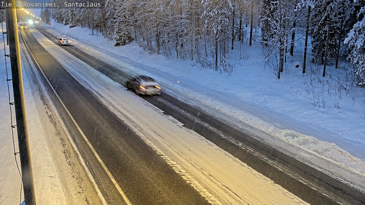 Weather Camera Image Väg 4 Rovaniemi, Santa Claus, Rovaniemi, Lappi